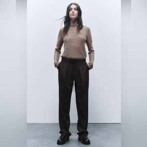 ZARA Rolled Finish Knit Sweater